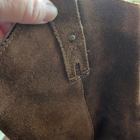 BOC Born Brown Suede Studded Western Style Boots Size 7/37 - Picture 3 of 8